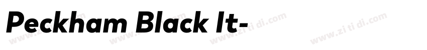 Peckham Black It字体转换